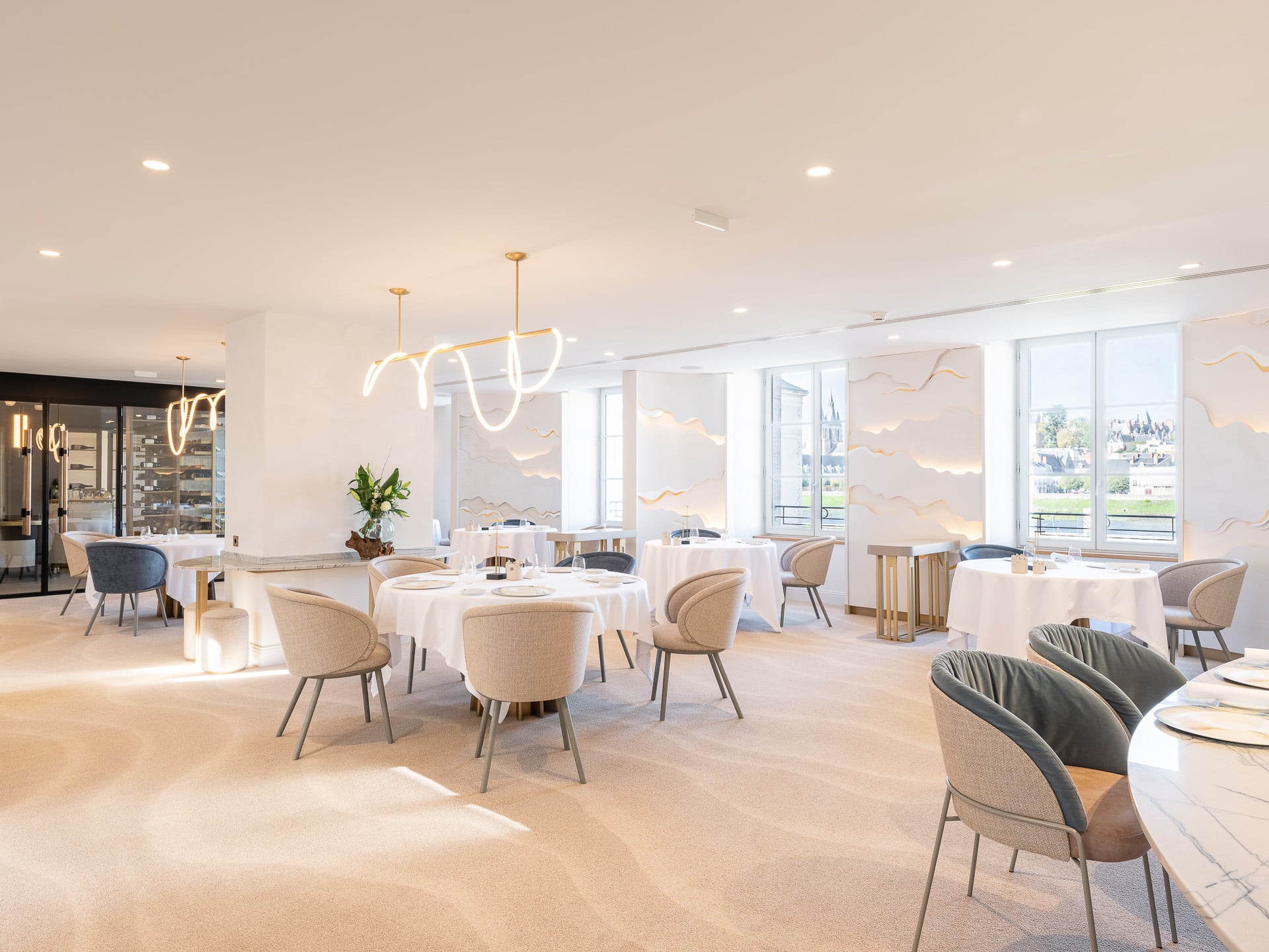 Restaurant Christophe Hay par Caroline Tissier, architecte d'intérieur