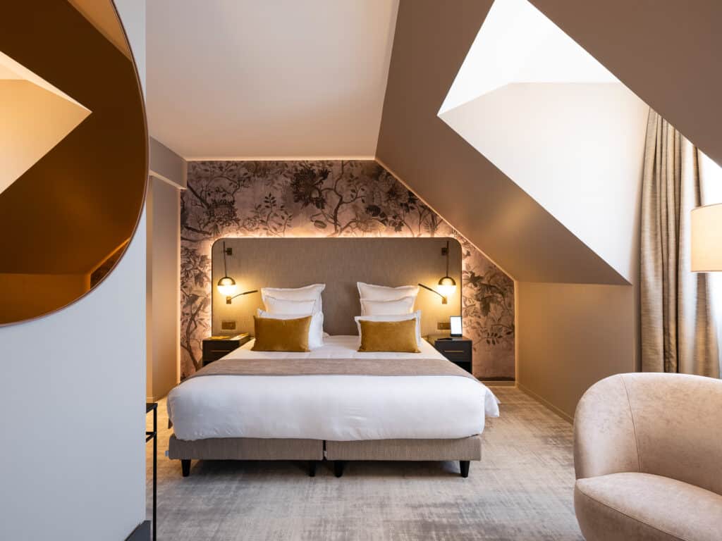 La décoration intérieure de l'hôtel Fleur de Loire par Caroline Tissier Intérieurs